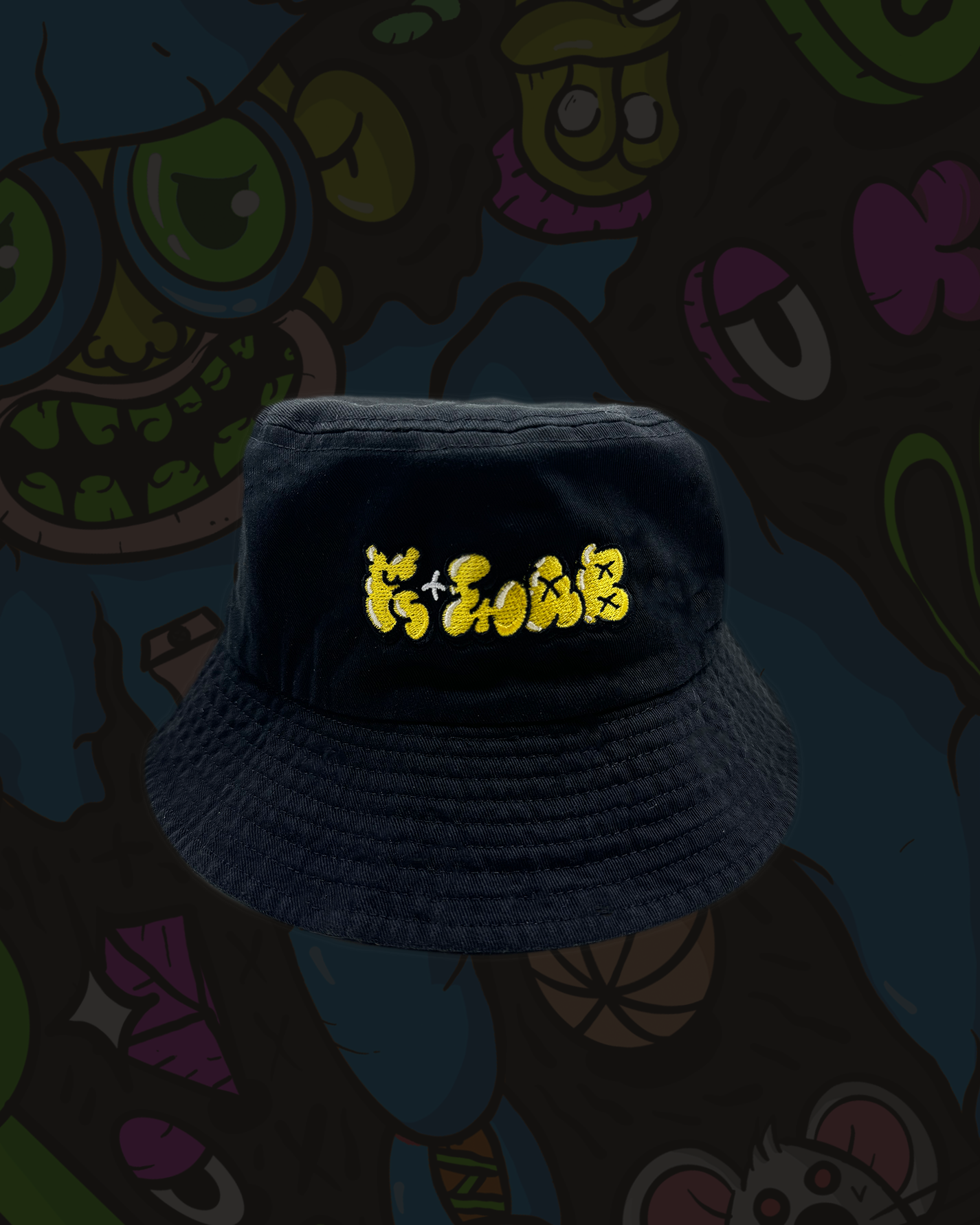 K+Lab Bucket Hat (black and yellow)
